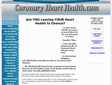 Tablet Screenshot of coronary-heart-health.com